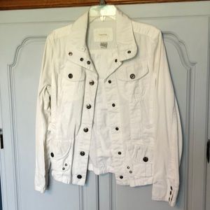 Maurice’s white jean jacket